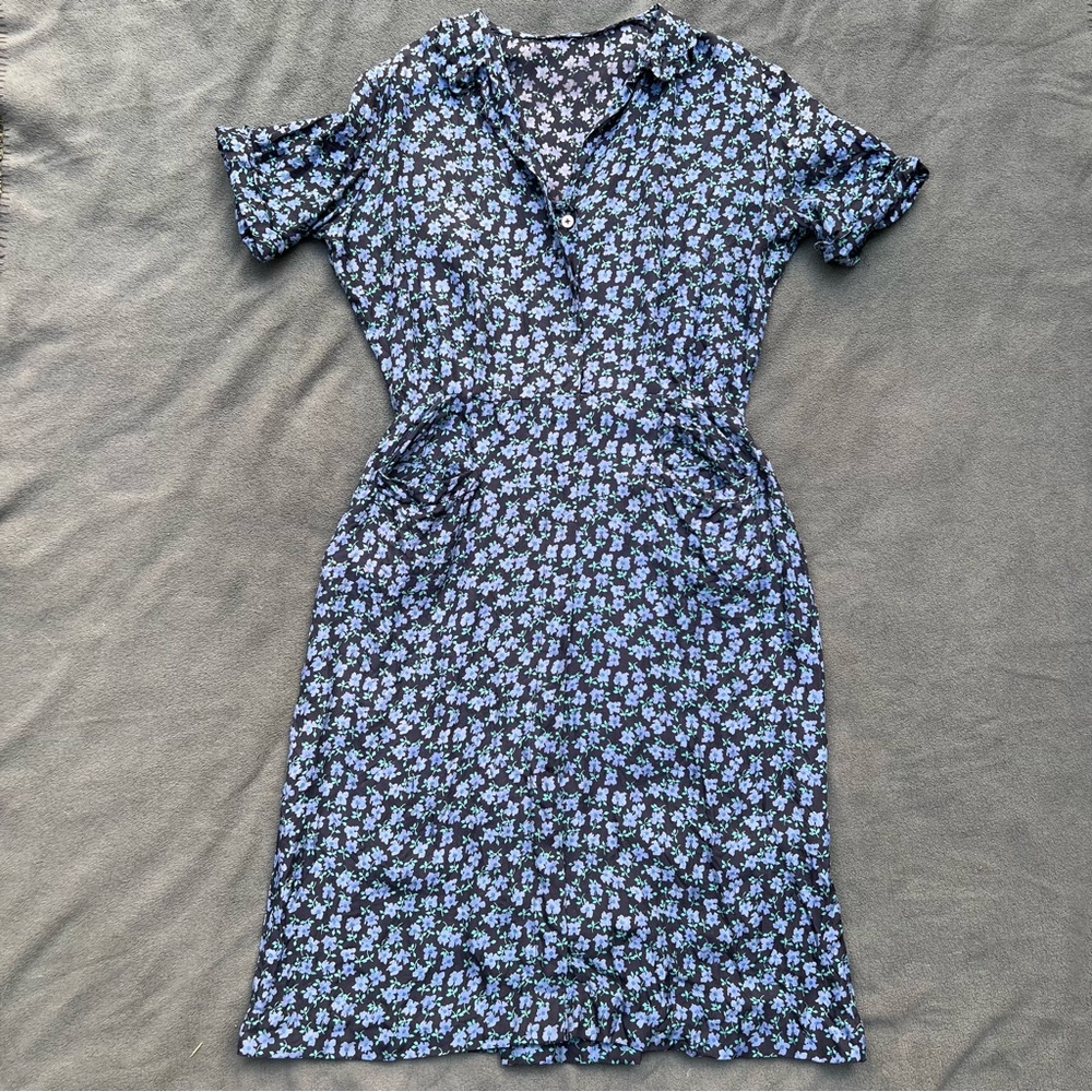 1950’s Union Made Silk Floral Dress